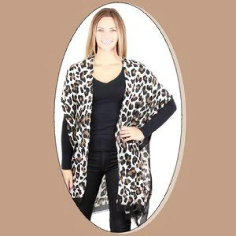 Cheetah Print Kimono - Picture 3 of 10